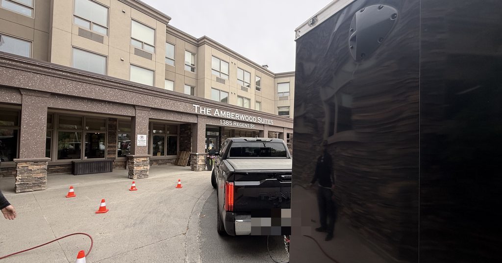 Greater Sudbury Duct Cleaning on site at The Amberwood Suites on Regent Street in Sudbury