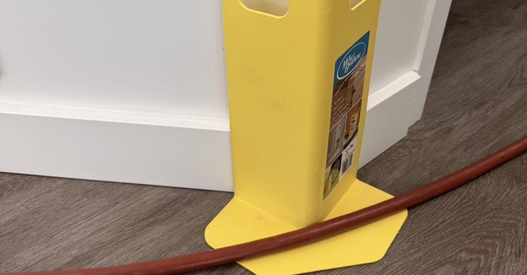 Corner guards protecting a Sudbury home while Greater Sudbury Duct Cleaning works